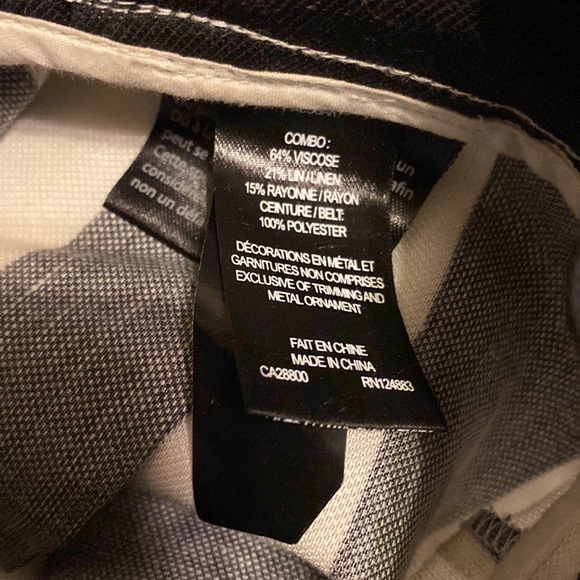 Rudsak womens stripe linen capri pants size XS - Picture 10 of 10